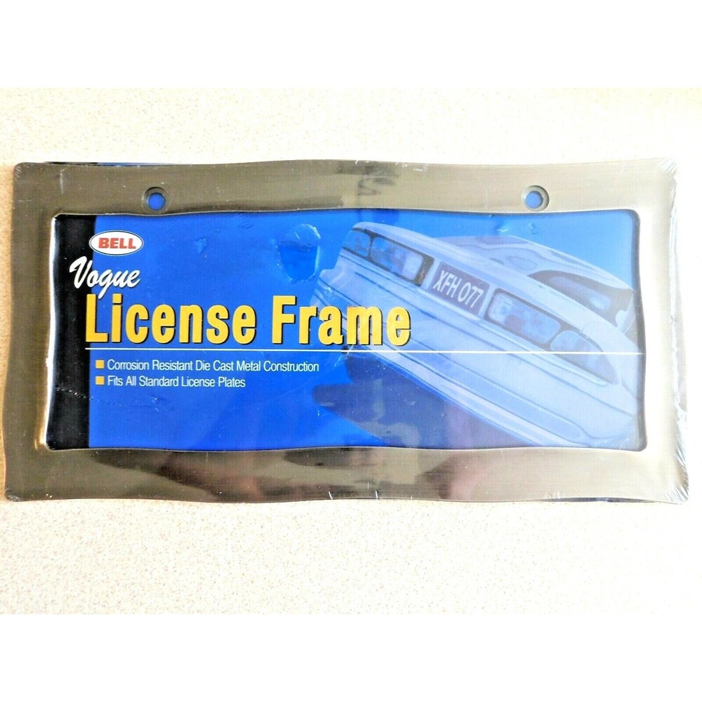 Bell Automotive 46110 Universal Wave Design License Plate Frame NEW SEALED